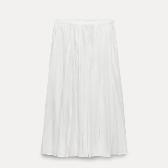 NWT ZARA ZW COLLECTION MIDI SWING SKIRT - Picture 1 of 3